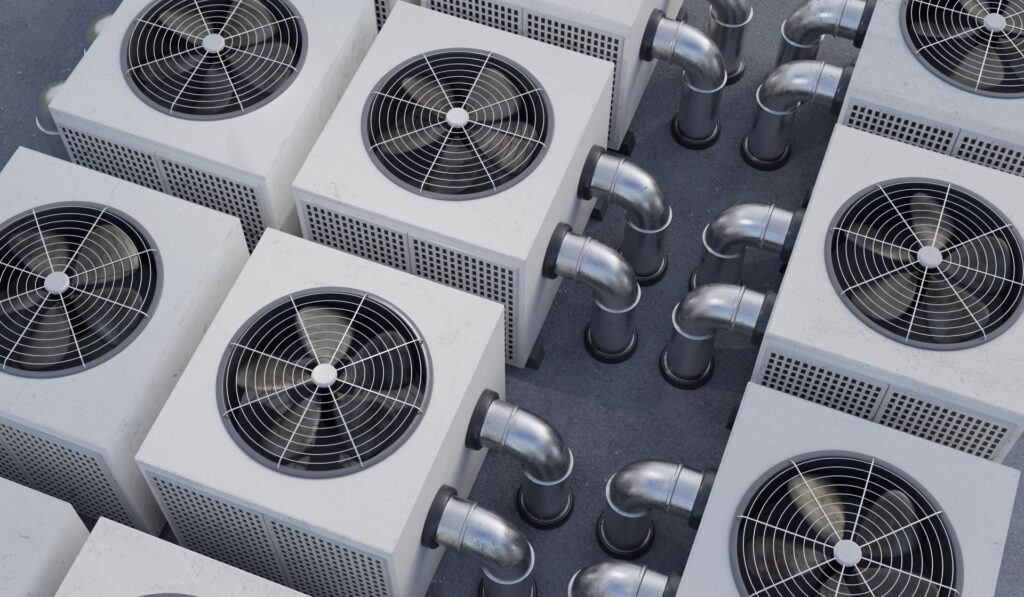 commercial hvac - multiple ac units